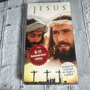 Jesus VHS Movie 9-11 Remembrance Edition Warner Brother FDNY Spanish & English
